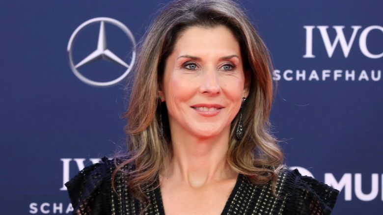 Mónica Seles, nueve veces campeona de Grand Slam en singles, posa en la alfombra roja antes de la ceremonia de los Premios Laureus del Deporte Mundial 2019, celebrada en el complejo Sporting de Montecarlo, Mónaco, el 18 de febrero de 2019.