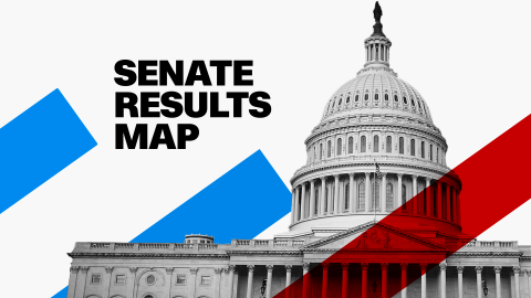 Senate results map