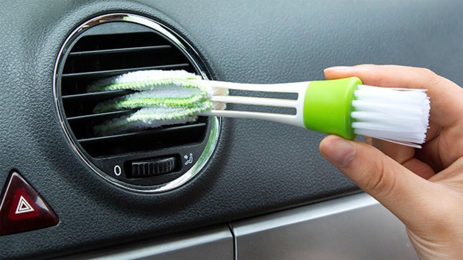 Car Clean Brush Interior Double Ended Portable Cleaning Brush Mini