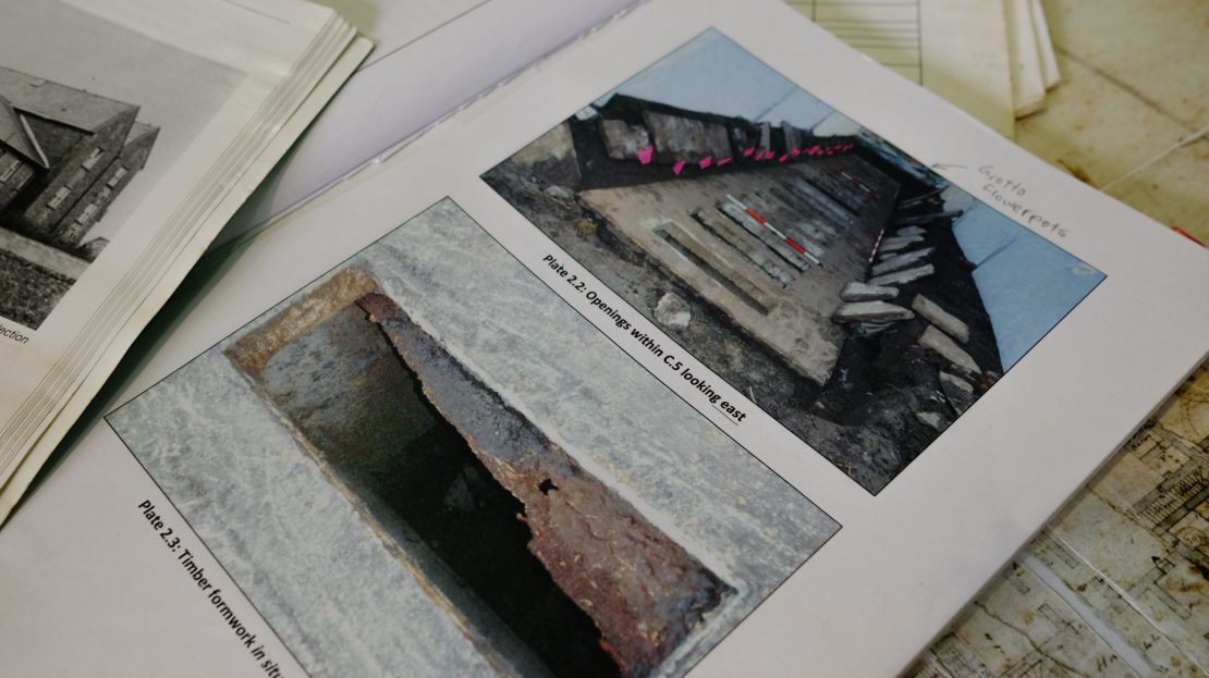 Photos of the septic tank chambers, published in Catherine Corless' article revealing her research to the world in 2014.