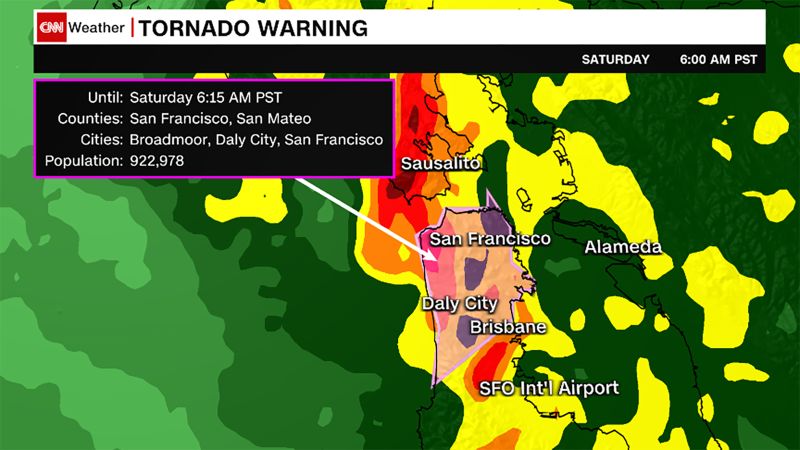 Downtown San Francisco Hit by First-Ever Tornado Warning