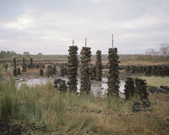 Shane Hynan’s series “Beneath/ Beofhód” was awarded the Photoworks Digital Residency Award. “Beofhód,” which is an Irish term for “life beneath the ground,” shows the ancient tradition of peat harvesting. Peat, an accumulation of partly<strong> </strong>decayed organic matter, has historically been used as a source of fuel, but increasingly it is being recognized as an important carbon sink that needs to be preserved.