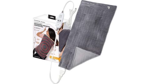 Sharper Image Calming Heat Massaging Weighted Heating Pad