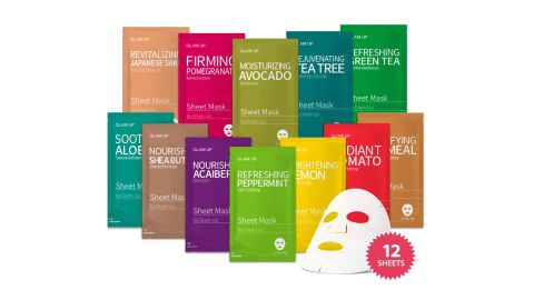 Glam Up's sheet mask, 12 packs