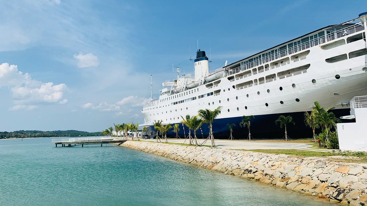 The Doulos Phos The Ship Hotel located off Bintan in Indonesia.