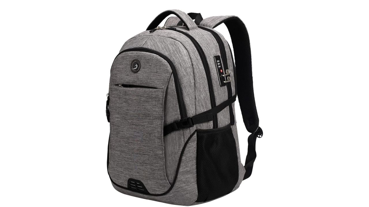 Shrradoo Anti Theft Laptop Backpack in Grey