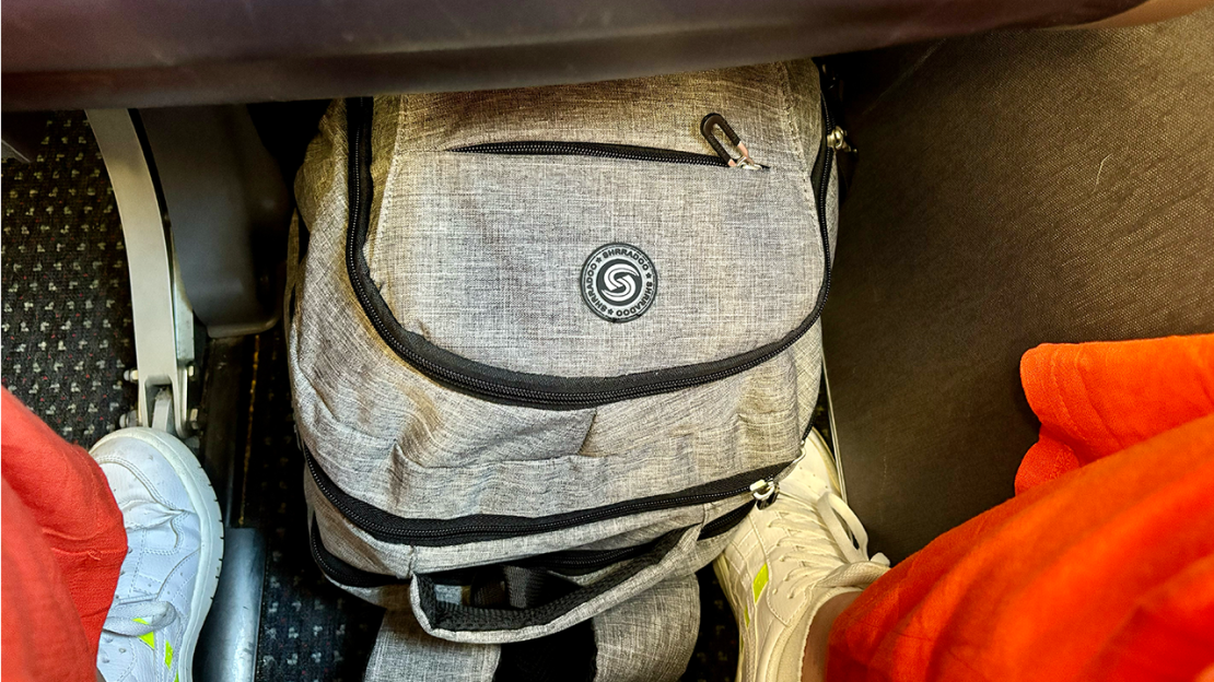 SHRRADOO Backpack under the seat.png