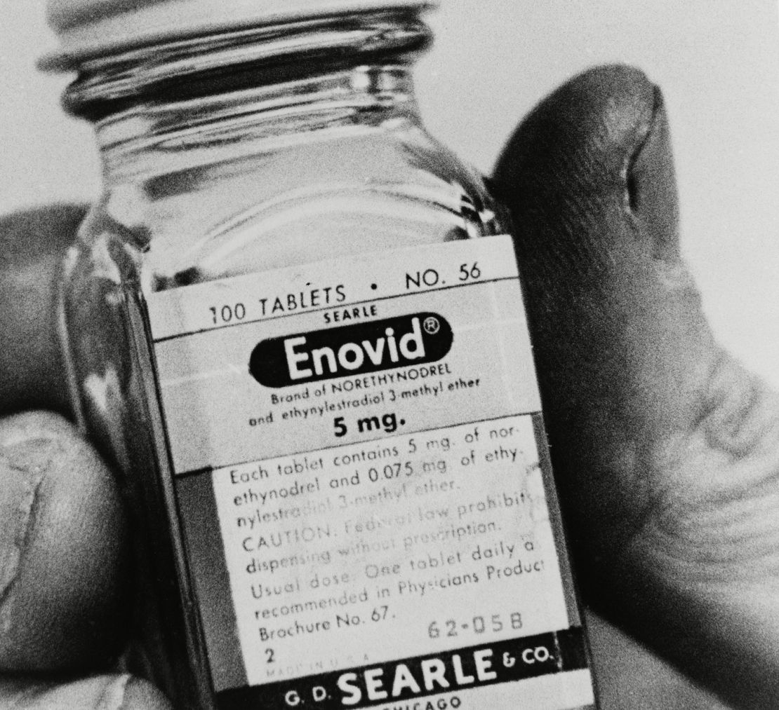 Enovid birth control pills became widely available in the 1960s, simplifying family planning and contributing to increased sexual freedom and gender equality in the workplace.