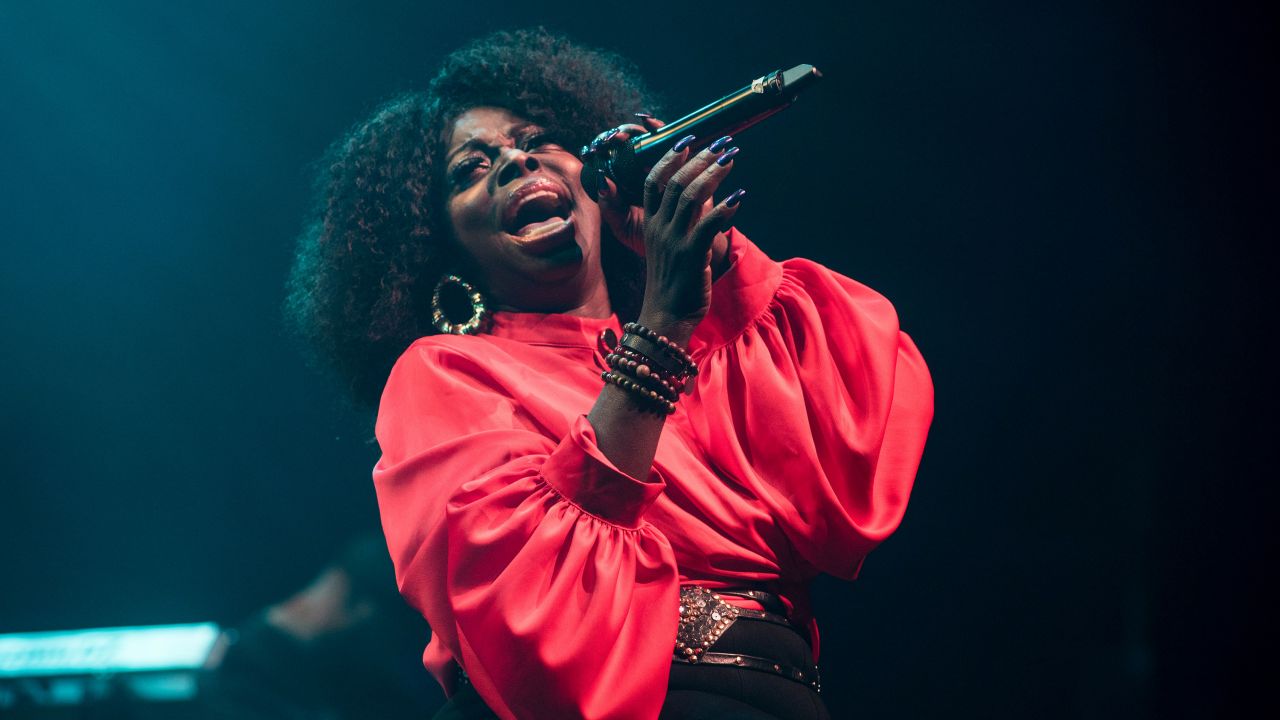 Angie Stone in concert at Indigo at the O2, London, UK in October 2019.