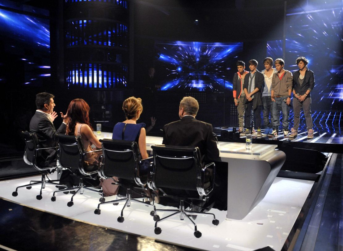 Zayn Malik, Louis Tomlinson, Liam Payne, Niall Horan y Harry Styles en 'The X Factor' en 2010. (Ken McKay/Talkback Thames/Shutterstock)