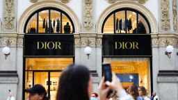 A Dior shop is seen inside Galleria Vittorio Emanuele II in Milan, Italy on October 6, 2021.
