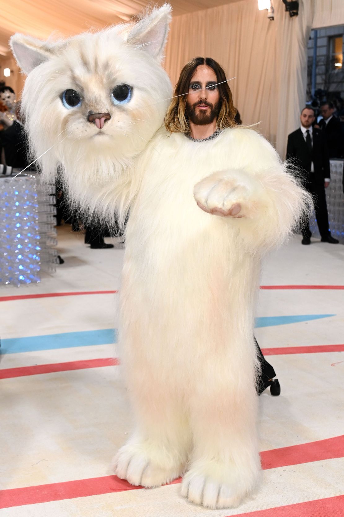 Jared Leto at this year's Met Gala, themed "Karl Lagerfeld: A Line of Beauty."