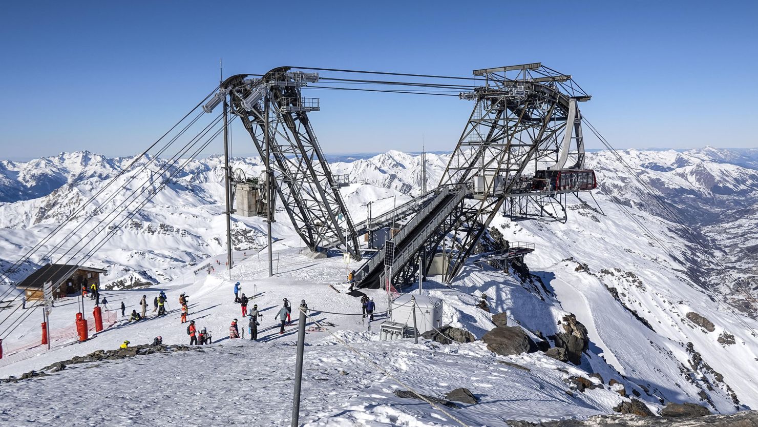 A cable car at the Cime Caron mountain, seen in a file photo.