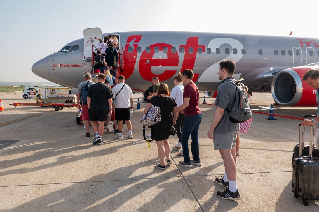 As soon as they board a Jet2 flight, passengers are bombarded by the track "Hold My Hand" on the PA system.