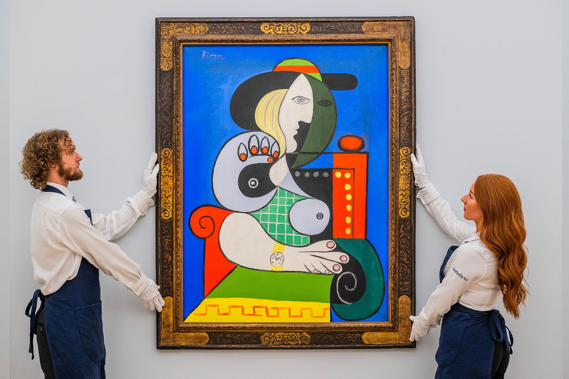 Pablo Picasso's 1932 masterpiece "Femme à la montre" was one of the year's big-ticket auction offerings.