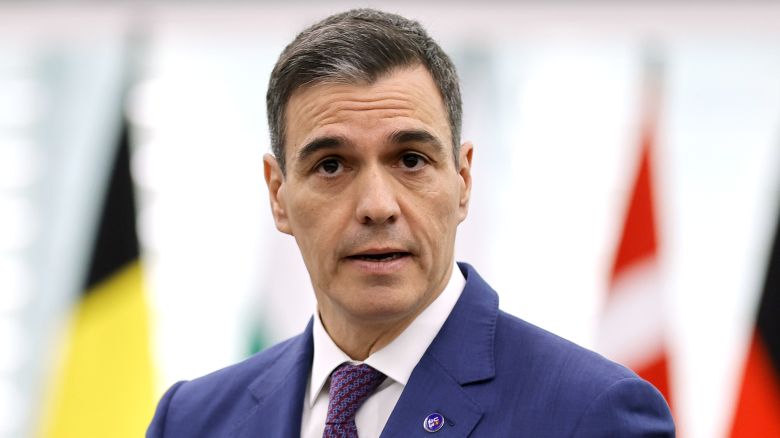 Spain's Prime Minister Pedro Sanchez speaks during a debate on 'Review of the Spanish Presidency of the Council' at the European Parliament in Strasbourg, France, 13 December 2023. European Parliament session in Strasbourg, France - 13 Dec 2023