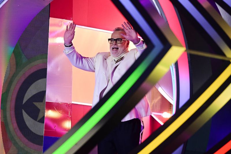 Goldsmith pictured entering the Celebrity Big Brother house.