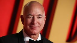 The Washington Post owner Jeff Bezos attends the Vanity Fair Oscar Party in Los Angeles on March 10, 2024.