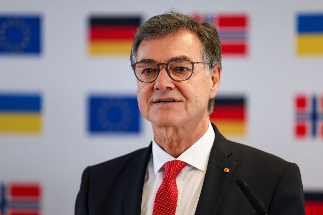 Federal Agency for Civil Protection and Disaster Relief (BBK) President Ralph Tiesler speaks at an event in Cologne, Germany, in March 2024.