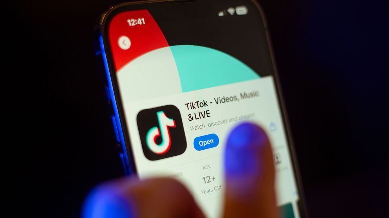 The TikTok short-form video hosting service application is seen on a mobile device in this illustration photo taken on 14 March, 2024.