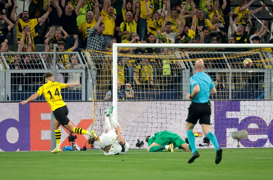 Füllkrug scored the only goal of the game against PSG.