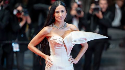Mandatory Credit: Photo by Luca Carlino/NurPhoto/Shutterstock (14491869u)
Demi Moore is attending the ''The Substance'' Red Carpet at the 77th annual Cannes Film Festival at Palais des Festivals in Cannes, France, on May 19, 2024 .
''The Substance'' Red Carpet - The 77th Annual Cannes Film Festival, France - 19 May 2024