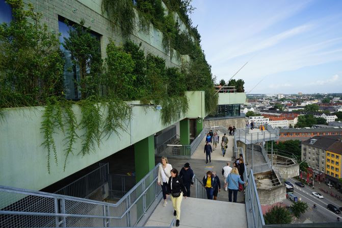 <strong>Urban oasis:</strong> Thousands of plants and trees were used in creating the new five-level rootop park, inspired by New York's High Line.