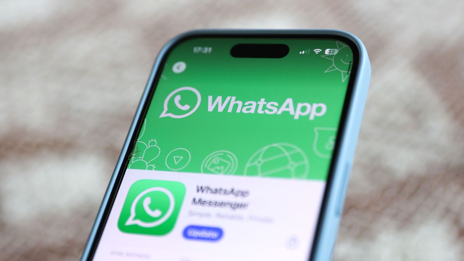 WhatsApp is seen on the App Store.
