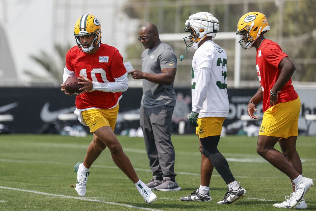 Jordan Love (left) is the main catalyst of the Packers' offensive play.