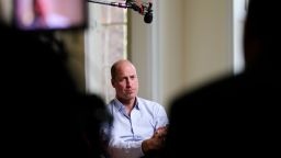 The Prince of Wales behind the scenes filming a documentary for the Homewards Campaign.