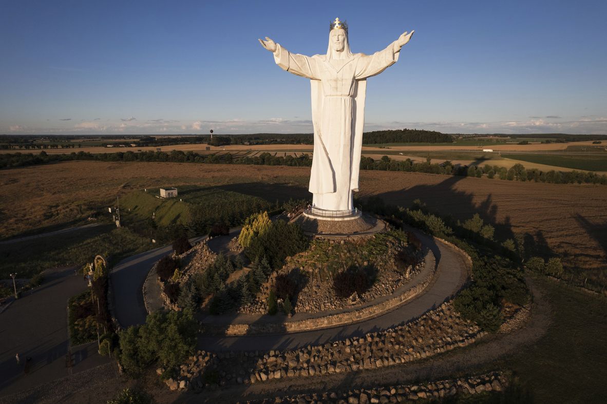 <strong>'Christ the King' statue: </strong>Near to Ostwall, the town of Świebodzin is home to what is claimed as world’s tallest statue of Jesus Christ — 172 feet high, nearly 10 feet taller than its counterpart in Rio de Janeiro.