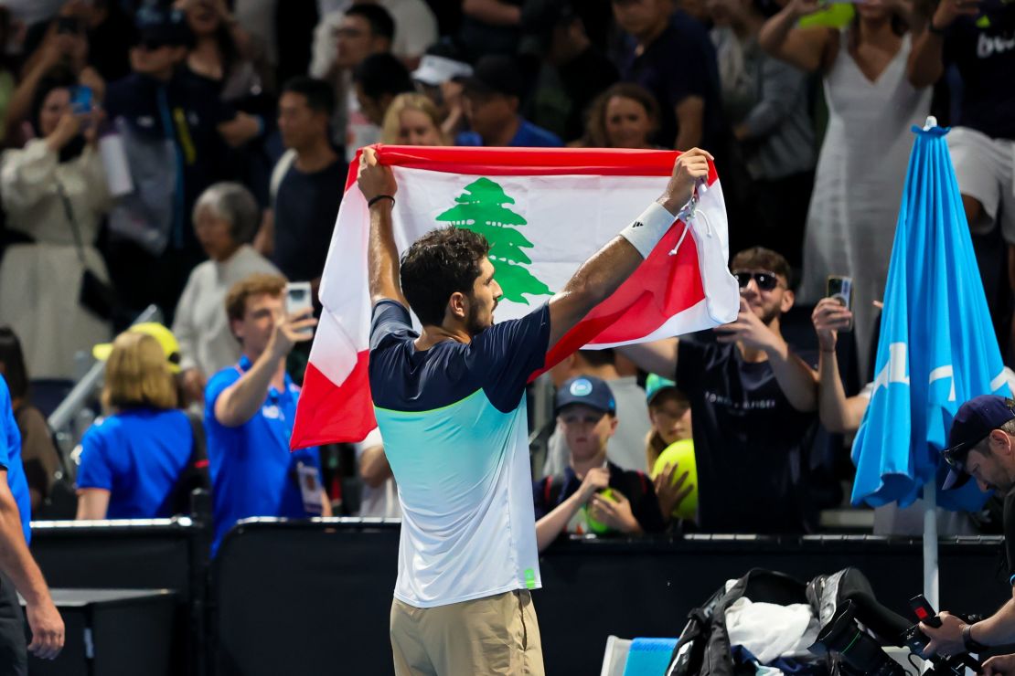 Habib was cheered on by Lebanese fans in the stands.