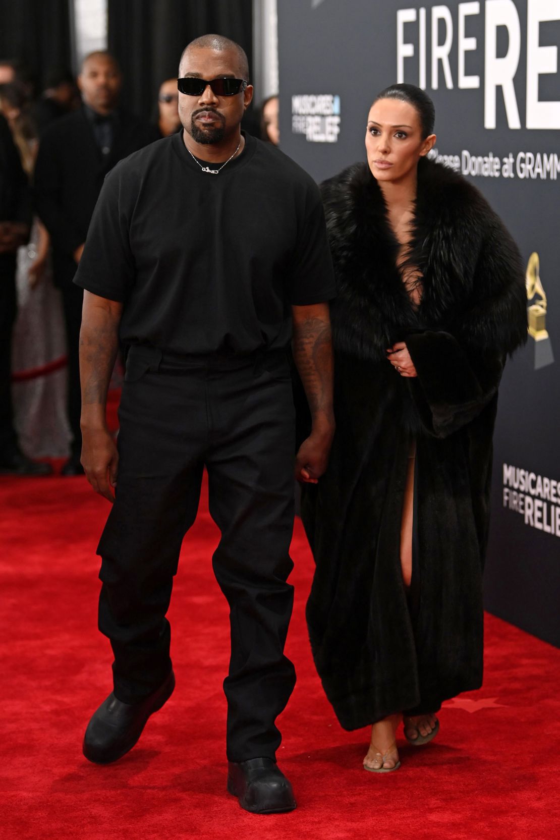 Kanye West en Bianca Censori.