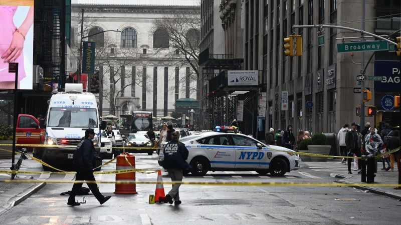 Police are seeking person who set a man on fire near Times Square