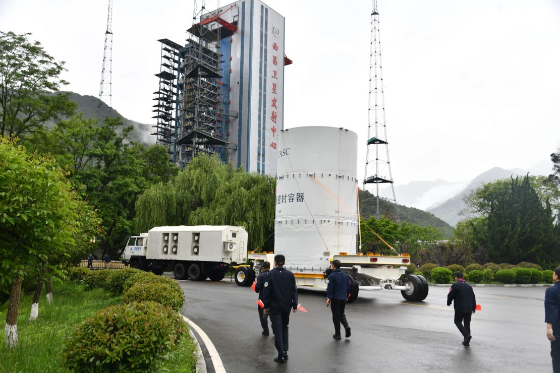 Tianwen-2 was transported to its launch area on May 18.