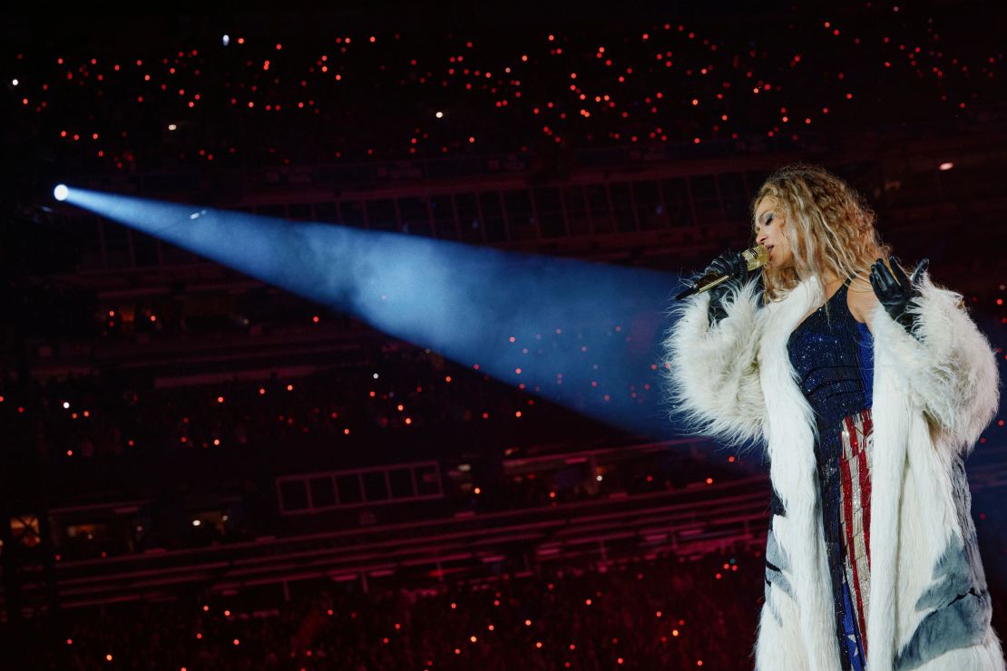 Fans in New York's Tri-State area showed up through rain and lingering cloudy skies to MetLife Stadium to see Beyoncé light up the stage in New Jersey on May 22.