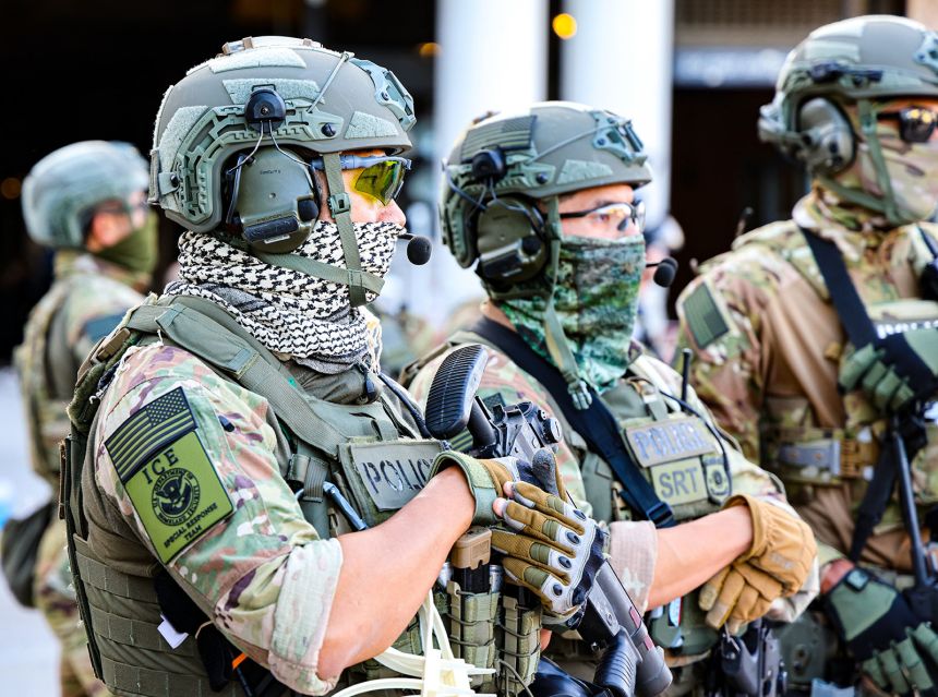 California 'No Secret Police Act': Officers who cover their faces could be  charged with a misdemeanor under proposal | CNN