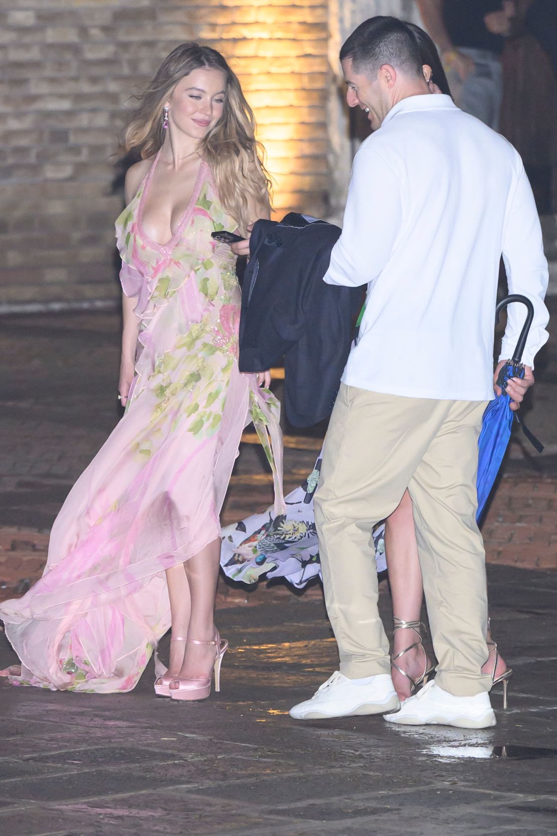 Sydney Sweeney pictured in Venice, Italy on Thursday. inside jeff bezos lauren sanchez’s