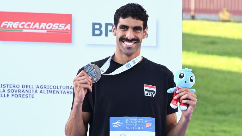 Mandatory Credit: Photo by Domenico Cippitelli/IPA Sport/ipa-agency.net/Shutterstock (15378483bh)
Elaraby Abdelrahman (Egy) Partecipates At The Day 3 Of 61' Settecolli International Swimming At Foro Italico In Rome, Italy On June 28, 2025
Nuoto - Nuoto - Lxi Trofeo Internazionale Sette Colli, Rome, Italy - 29 Jun 2025