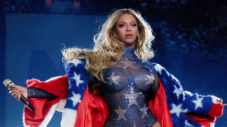 Mandatory Credit: Photo by Julian Dakdouk via PictureGroup/Shutterstock (15387215h)
Beyoncé on stage at Northwest Stadium in Landover, MD, right outside Washington DC. In the first of two nights here on her COWBOY CARTER TOUR, she painted the stage mostly in the Nation's colors and delivered an enlightening near-three-hour performance to a capacity crowd.
Beyoncé in concert, 'Cowboy Carter Tour', Northwest Stadium, Landover, Maryland, USA - 04 Jul 2025