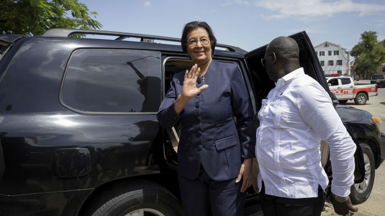 Mandatory Credit: Photo by Hollandse Hoogte/Shutterstock (15388517e)
Jennifer Geerlings-Simons arrives at the Suriname parliament where she was elected president. Because there was no opposing candidate, it was done without a vote.
Surinamese Parliament Elects Jenny Simons as President, Paramaribo, Suriname - 06 Jul 2025