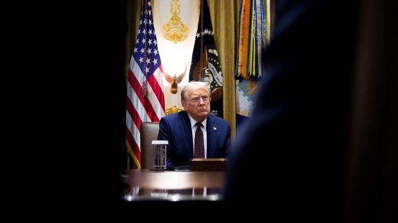 United States President Donald J Trump participates in a Cabinet Meeting in the Cabinet Room of the White House in Washington, DC, USA, 26 August 2025.