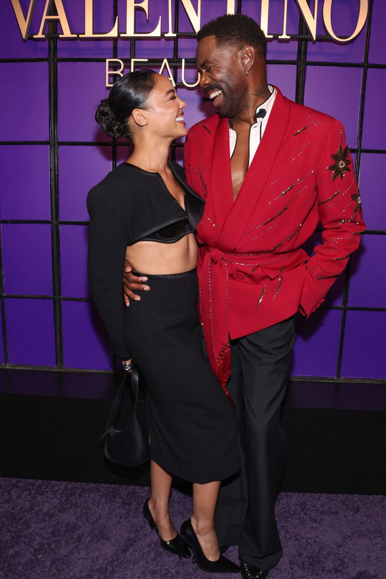 Tessa Thompson and Colman Domingo were among the stars at Valentino Beauty's recreation of the legendary Studio 54 in New York.