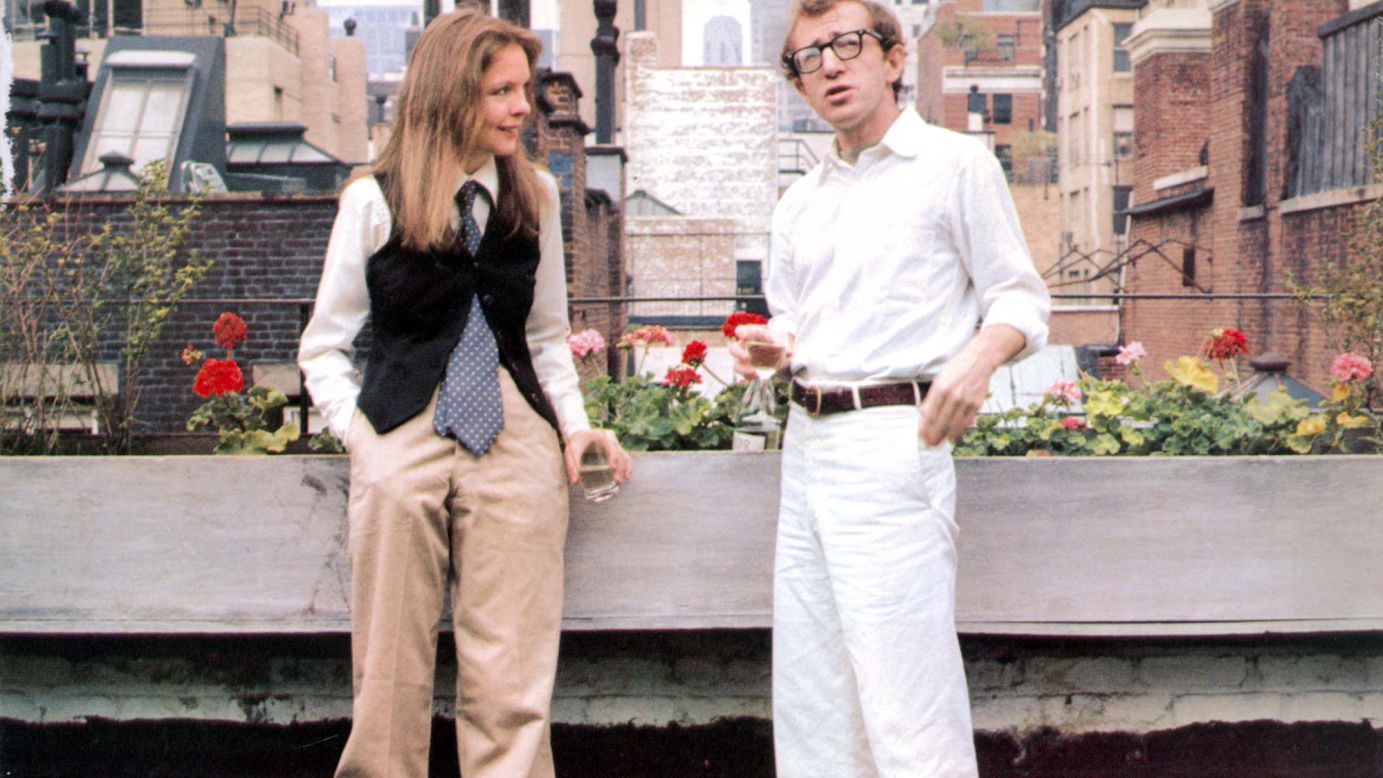 Diane Keaton in "Annie Hall" with Woody Allen.