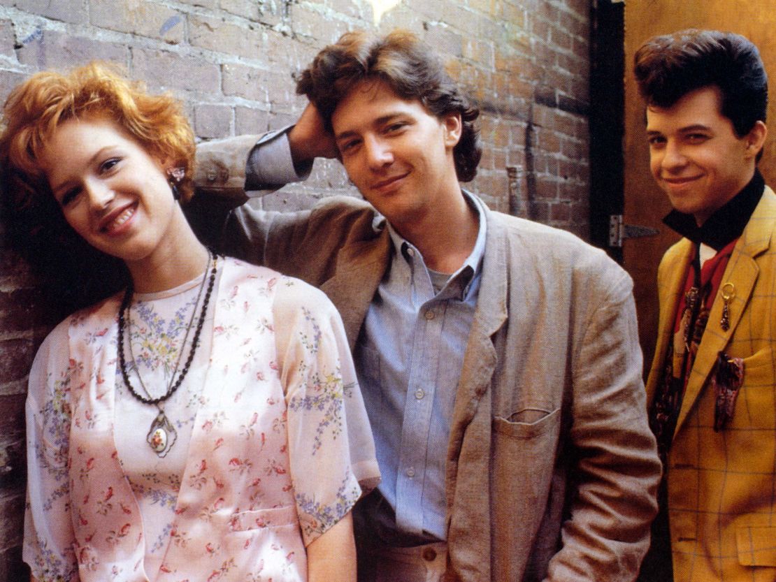 Molly Ringwald, Andrew McCarthy and Jon Cryer in 1986's "Pretty in Pink."