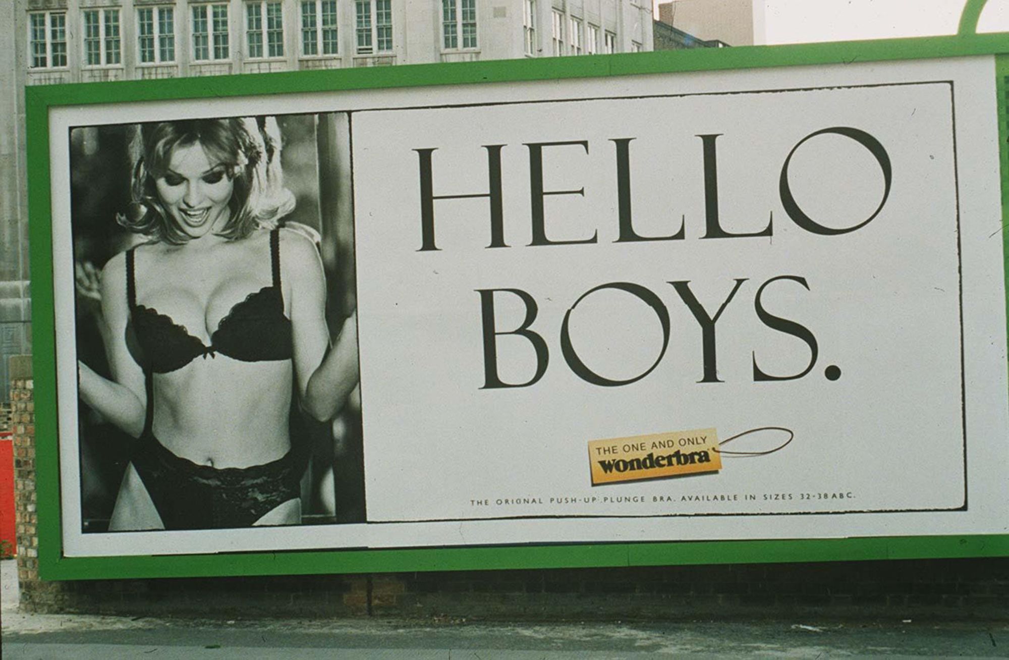 1990s 1994 Iconic Wonderbra Advertisement featuring Eva Herzigova