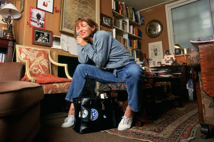 Actress and "it" girl Jane Birkin pictured at her mother's house in London in 1996.
