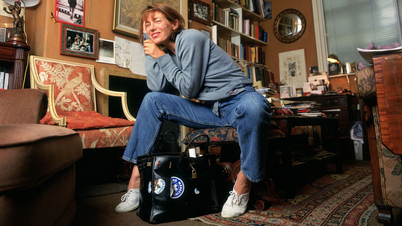 Jane Birkin at her mother's house in London in 1996.