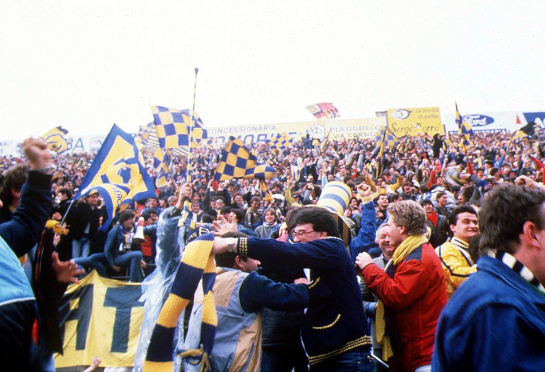 Verona's title was sealed following a 1-1 draw at Atalanta, cheered on by thousands of traveling fans.