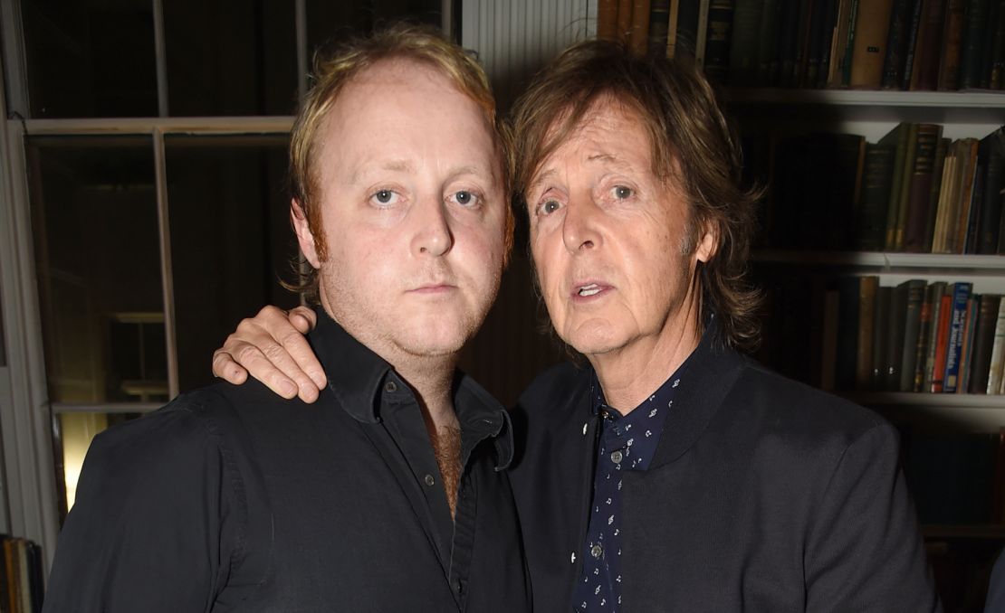 James with his famous father, Paul McCartney, back in 2015
